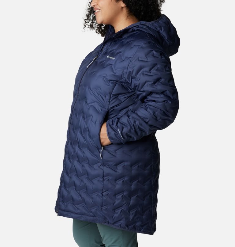 Jachete Din Puf Columbia Delta Ridge Long Dama Bleumarin | Plus Size OF19S07Z8